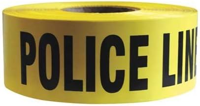 Barricade Tape, Yellow/Black, 1000ft x 3In - 1 Each by Presco Products Co