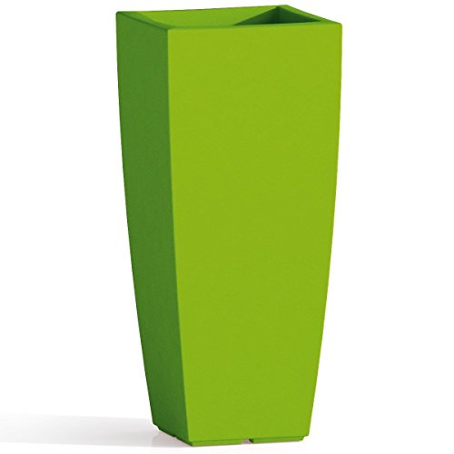 Vaso Quadro 'Stilo' In Polietilene Colorato. Dal Design Elegante In Puro Stile Moderno, È Un Ottimo Complemento D'Arredo E Si Abbina A Molteplici Ambienti Nei Quali Viene Collocato.