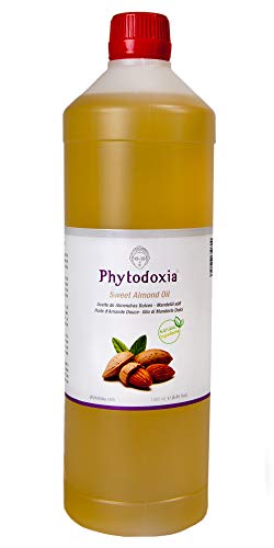 Aceite de Almendras Dulces 1L | Hidrata Equilibra Nutre | Piel y Cabello | Sérum Cosmético 100% Puro y Natural | Previene Estrías