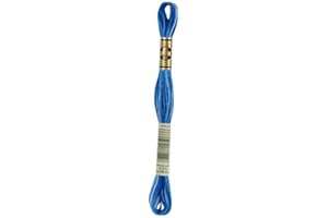 TOMASELLI MERCERIA Écheveaux Mouline Spécial dégradé de couleurs DMC 25 8 m (8,7 m) - Azzurro