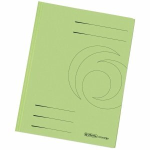 Preisvergleich Produktbild 10 x Herlitz Einschlagmappe A4 Recycling intensiv hellgrün