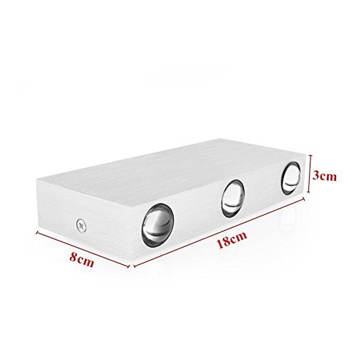 Lightess 6W LED wandleuchte innen Moderne Energiesparende Wandlampe aus