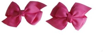 Jessidress Hair Grosgrain Ribbon Hair clip Hairclips Barrette Hair Bow Fushia