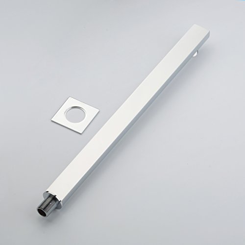 Hiendure® 16 Inch Wandmontage eckig Duscharm Quadrus - Brausearm Wandarm Dusche