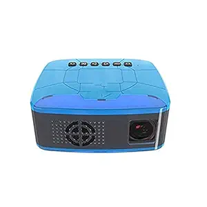 OM ENTERPRISE Portable LED Pico Video Mini Movie Projector with HDMI USB Audio AV and Micro SD Interfaces for Cartoon, Kids Outdoor Movie , Home Theater (Blue Projector)