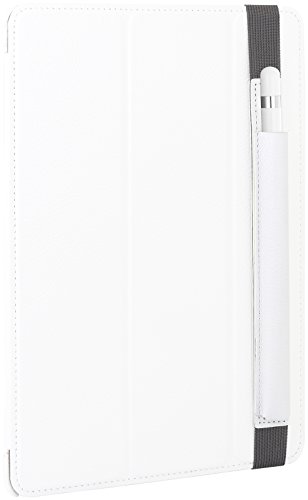 StilGut Pencil-Halter für Apple 9,7″ iPad Pro und iPad Pro 10.5″ aus echtem Leder. Stift-Halterung zur sicheren Aufbewahrung des Apple Pens, Weiß - 2