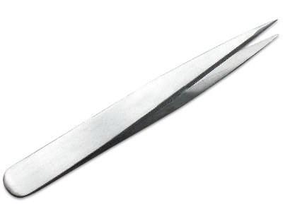 Spitze Pinzette, rostfreier Edelstahl, 9,5 cm