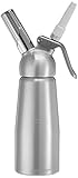 mastrad F49414 Siphon Mousse Chaudes et Froides, Aluminium, Acier, 9 x 9 x 26,5 cm