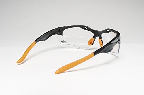 ToolFreak Schutzbrille | Maximaler UV Schutz | Beschichtet und Kratzfest für klare Sicht | Augen Schutz mit Sport Stil Design Sehr Leicht | Klare Glaeser oder Dunkle Glaeser (Klare Glaeser) - 5