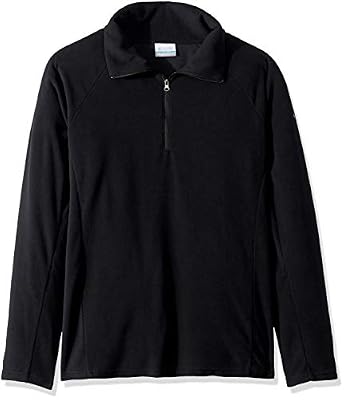 Columbia Femme Pull en Polaire à Demi-zip, GLACIAL IV 1/2 ZIP, Polyester, Noir (Black), Taille XS, 1802201