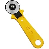 Kırkyama Patchwork Makası Bı&ccedil;ağı 45 mm Sarı D&ouml;ner Rulet