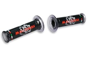 Par puños negros con logo Malossi Tribal (Ø30) cerrado 6914575.B0