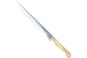 Keroppa, Cuchillo Jamonero Pata Negra Olivo, Cuchillo Profesional Cortar Jamón, Acero Inoxidable, Uso Doméstico, Hoja 25 cm, Mango Ergonómico, Fabricado en España, Corte Preciso y Gran