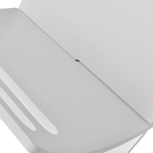 vidaXL Zeitungsständer Magazinhalter Holzhalter Zeitschriftenhalter Magazinständer Weiß - 6