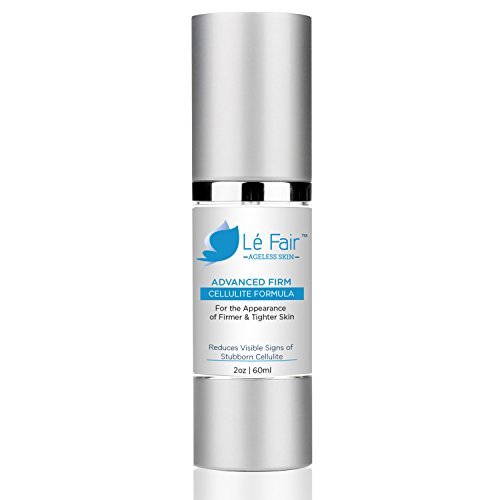 Cellulite Cream - Le Fair Advanced Firm Cellulite Formula - Reduces Visible Signs of Ugly Cellulite & Fat Deposits - Firmer & Tighter Skin - Great For Full Body Use!
