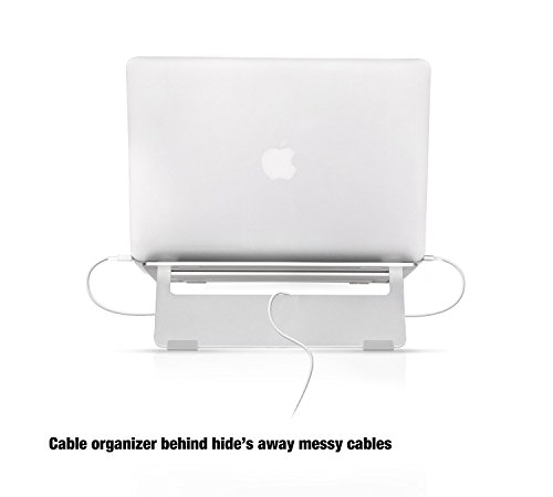 CoJoie Multifunktionale Aluminum Cooling Laptop Ständer / Notebookständer / Table for Macbook Air / Pro, Samsung Notebook Ständer Asus Laptop Ständer, 30*26*1.5CM, Geeignet zur Meisten Notebooks (Silber) - 5