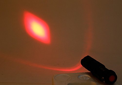 AGM® 200LM 3 Modi Zoombar Taschenlampe Flashlight mit UV Licht, Rotes Licht - 3