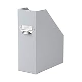 Para formato DIN A4 Rössler 1318452171 S.O.H.O. - Revistero archivador (A4, 115 mm, tirador, compartimento metálico para etiqueta, diseño de malla), color gris
