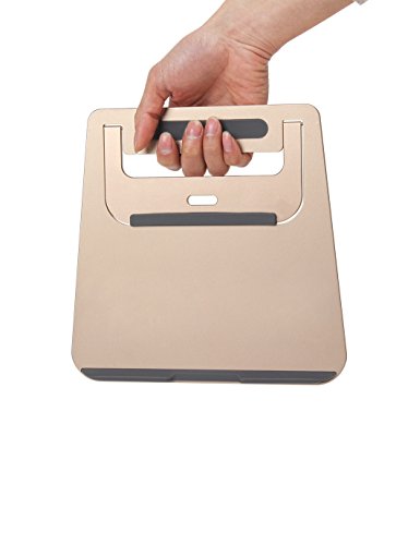 iProtect Aluminium Ständer rutschfeste Halterung für Notebook, Tablet und eBook-Reader in silber - 2