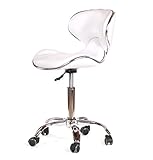 Urbanity hairdressing beauty manicure nail technician salon chair stool seat white