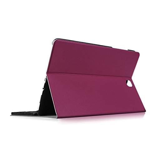 Fintie Blade X1 Samsung Galaxy Tab A 9.7 Bluetooth Tastatur Hülle Keyboard Case – Ultradünn leicht SmartShell Ständer Schutzhülle mit magnetisch abnehmbar drahtloser Bluetooth Tastatur für Samsung Galaxy Tab A 9.7 T550N / T555N 24,6 cm (9,7 Zoll) Tablet-PC, Lila - 9