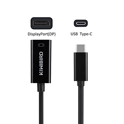 KiWiBiRD USB 3.1 Typ C THUNDERBOLT 3 zu DisplayPort 4K Adapter (DP v1.2a, UHD 4Kx2K 3840×2160, 15.6cm Kabel, USB-C zu DP) für Apple MacBook 12” MacBook Pro, Google 2nd Chromebook Pixel, Asus Zen AiO PC, Dell XPS 12/13/15, Samsung Galaxy TabPro S und mehr Type C fähigen Geräte - 2