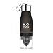 Produktbild HCFKJ 700ML Zitrone Tasse Flasche H2O trinken mehr Wasser trinken Fahrrad Flasche (SCHWARZ)