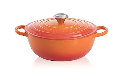 Le Creuset, Marmite Signature en Fonte Émaillée avec Couvercle, Ø 26 cm, Ronde, Compatible avec Toutes Sources de Chaleur (Induction Incluse), Capacité : 4 L, 4.255 kg, Volcanique