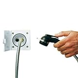 wohnmobil dusche ausbauen Ausschnitt: Ø 6,2 cm Berger Reich Caravan Wassersteckdose Wasseranschluß Set Silber, weiß Reisemobil