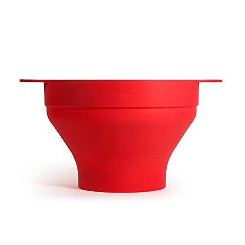 MUZIYU Mikrowellen Popcorn Popper, Silikon Popcorn Schüssel mit Deckel, faltbare Silikon Schüssel – Leicht zu handhaben - 9