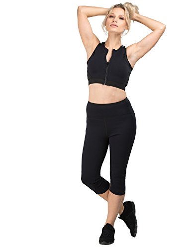 Delfin Spa Fitness Capri-Hose mit Wärme-Effekt (Schwitzhose) – aus Neopren mit Biokeramik Fasern - 2
