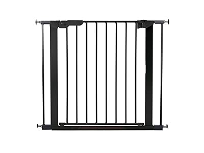BabyDan Premier Barrière à Fixation par Pression pour Porte/Escalier Noir 73,5-93,3 cm