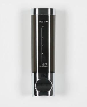 Preisvergleich Produktbild BATHAE Art und Weise 500 ml Fassungsvermögen Abs Flüssigseifenspender Wand befestigtes Badezimmer Seifenspender Hotelprodukte Zubehör, Black Chrome