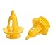 Price comparison product image Dophee 50Pcs 9mm Hole Yellow Nylon Door Panel Retainers Clips Fasteners Rivet Retainer Clips for Toyota Jeep Grand Cherokee