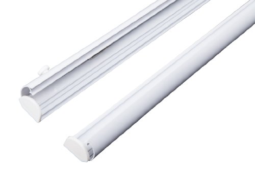 Paneelwagen Set Klemmtechnik / Gleiter für Flächenvorhang / Stoffpaneele für 6 mm Innenlauf, Aluminium, weiß, Breite 60 cm - 3