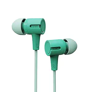 boAt Bassheads 102 in Ear Wired Earphones with Mic (Mint Green)