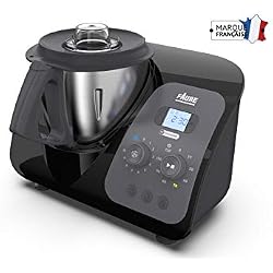 Faure FKC-3L1D1 Magic Air Cooking Robot cuiseur connecté multifonction, 3.3 liters, Noir
