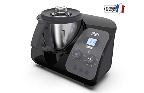 Faure FKC-3L1D1 Magic Air Cooking Robot cuiseur connecté multifonction, 3.3 liters, Noir
