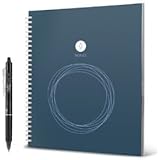 Rocketbook Wave Smart Reusable Notebook - Executive / Small Size - Upload Notes Using iOS/Andriod App and Then Microwave To Clear All Pages and Start Again