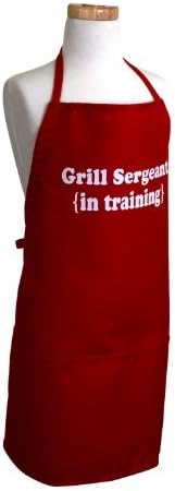Flirty Aprons Boy's Original Grill Sergeant in Training Apron, Red by Flirty Aprons