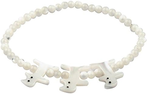 Joe Cool Bracelet Animals (Cat) Made With Mother Of Pearl by
