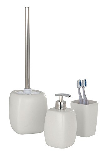 WENKO 20023100 WC-Garnitur Faro White, Keramik, 12 x 40 x 12 cm, Weiß - 2