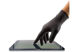 PANKTI Black Nitrile Disposable Gloves, 100 Count, Latex-Free, Powder-Free Rubber Gloves, Strong and Puncture-Resistant Gloves For Men and Women (X-Large, 100)