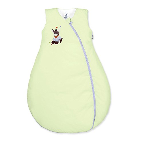 Preisvergleich Produktbild Sterntaler Schlafsack für Kleinkinder, Ganzjährig, Wärmeregulierung, Reißverschluss, Größe: 110, Emmi, Grün