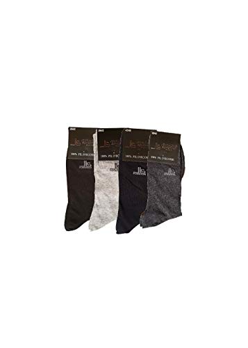 Jean-Louis Scherrer 2 Paires de Chaussettes Homme 100% Fil d'écosse