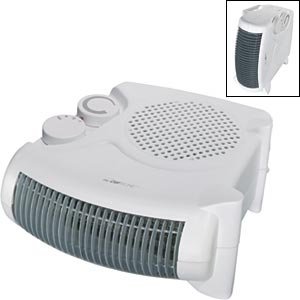 Heizlüfter mit regelbaren Thermostat Ventilator Heizgerät Elektroheizer 2 Heizstufen (leistungsstarke 2000 Watt + Überhitzungsschutz) - 2