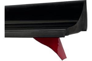 KAYLEINSTER Silicona Barrera de Ducha Sistema de Retención de Agua Para Platos de Ducha,Barrera de Agua Para Umbral de Ducha Flexible, Tope Agua Autoadhesivo Para Suelos y Encimeras 2m Negro