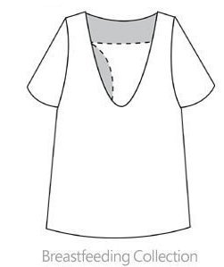 Gorgeous Beige suriAjuni Nursing Breastfeeding Top UK Size 14