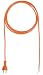 Produktbild Bachmann 2473451 Zuleitung mit Konturenstecker Gummi 24G, PUR in orange, Länge 5m H05BQ-F 2x1.00