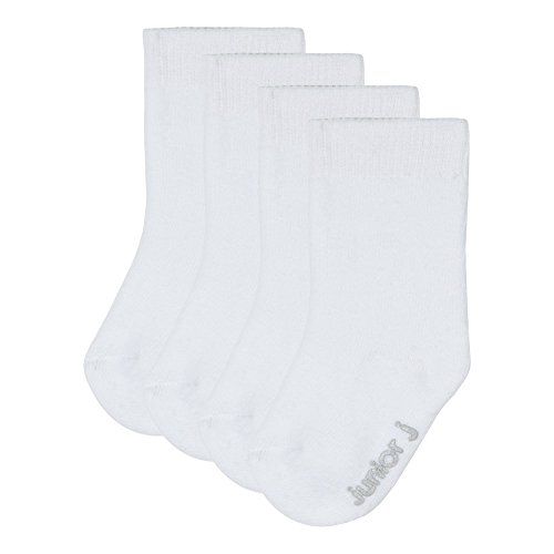J By Jasper Conran Designer Pack Of Four Babies White Towelling Socks 0-6 Months